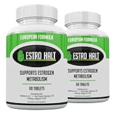 Estro Halt EU Doppelpack für Östrogen-Management, enthält CDG, Indole-3-Carbinol und Apig