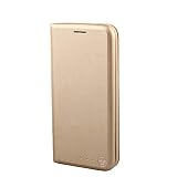 Nouske Lederklapphülle Tasche für Samsung Galaxy S7 Edge Schutzhülle handgefertigt geschwungene Kanten mit Aufsteller und Kartenfach TPU Cover Hülle G