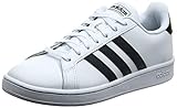 adidas Herren Grand Court Sneaker, Weiß Schwarz, 44 EU