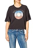 Wrangler Womens Boxy Tee T-Shirt, Washed Black, M