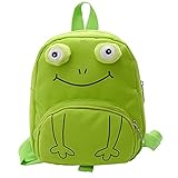 Anti-Lost Schultasche Cartoon Kindergarten 1-5 Jahre alt Baby Frosch Nette Kinder Kleiner Rucksack Schulranzen (Color : Green)