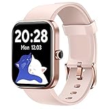 CUBOT Smartwatch Damen, Alexa Integration, 1.7 Zoll Touchscreen 5ATM Wasserdicht Sportuhr mit Blutsauerstoffmonitor, Schlafmonitor, Schrittzähler, für Android/iOS, R