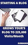 STARTING A BLOG: GROWS YOUR’S BLOG TO 225,000 VISITS/MONTH (English Edition)