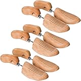 TecTake 800593-3 Paar Lotusholz Schuhspanner, Abhilfe bei drückenden Stellen, Universell für Damen- und Herrenschuhe - Diverse Größen (44-45 | Nr. 403012)