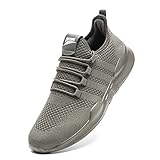 Herren-Turnschuhe / Laufschuhe für Herren, zum Wandern, Tennis, Fitnessstudio, leichte Turnschuhe, dunkelgrau, 40 2/3 EU