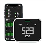Qingping Air Monitor Lite, Apple HomeKit Compatible Wi-Fi Air Quality Sensor Detects Indoor CO2, PM2.5, PM10, Temperature and Humidity …