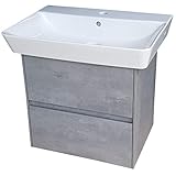 Ideal Standard Connect Air Waschtisch 60 × 46 cm plus Unterschrank in beton-g