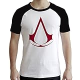 ABYstyle – Assassin's Creed – T-Shirt – Wappen – Herren – Weiß & Schwarz (XXL)