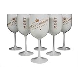 MOET & CHANDON Ice Imperial 6X Champagner Acryl Becher ~mn 135 1113