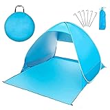 ibforcty Strandmuschel Automatisches Pop-up Strandzelt, Sonnenschutz- und UV-Schutz-Campingzelt, Kleines Paket, Sehr Geeignet für 2-3 Personen, Strand, Garten, Camping, Angeln und Picknick