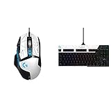 Logitech G502 Hero K/DA High Performance Gaming-Maus mit Kabel - Hero 25K-Sensor + G PRO K/DA Mechanische Gaming-T