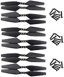 ZYGY 12pcs Luftschrauben für MJX Bugs 4W B4W EX3 D88 HS550 Luftaufnahmen Faltender RC Quadcopter Schw