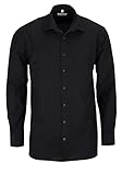 MARVELIS Comfort Fit Herren Hemd Langarm Popeline- Gr. 47, Schw