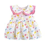 BIBOKAOKE Baby Mädchen Kleid Fashion Farbe Blumenkleid Ärmellose Sling Prinzessinenkleid Süßes Puppenkragen Sommerkleid Soft Nachthemd Alltag Freizeitkleid Tutu Kleidung Gr.1-6 J