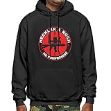 OERUJIO Heckler & Koch Logo Herren Mode Neuheit Fleece Kapuzenpullover Sweatshirt, Schwarz , M