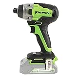 Greenworks Akku- u. Bohrschrauber GD24ID3 (Li-Ion 24V 300 N.m Drehmoment 2800 Umdrehungen/Min 6,35mm Schaftdurchmesser leistungsstarker brushless Motor ohne Akku u. Ladegerät)