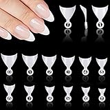 VETPW 600 Stücke Französisch Falsche Nagelspitzen Set, Acryl Gefälschte Nagelspitzen Künstliche Nägel Kunst Tipps für Frauen DIY Nageldesign, 12 Größen (Weiß)