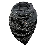 Loopschal Damen Schal Winter Stern Druck Loop Schal Damen Warm halten Dreieckstuch Lätzchen Damen Halstücher Schals Unisex Herbstschal Winterschal Weich Strickschal Scarf Oversized F