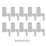 Torribaly 10Pcs Schrank Schrank Kleiderschrank LED Scharnier Licht intelligenter Sensor Lampe warmw