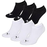 Puma Unisex Sneakers Socken Sportsocken 12er Pack, 43-46, Farbmix - 200 Black - 300 W