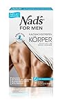 Nad's For Men Kaltwachsstreifen Männer - Haarentfernung für den Körper, alle Hauttypen, 20 Wachsstreifen + 2 Pflegetü