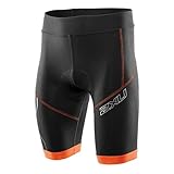 2XU Herren-Kompressions-Radhose, Größe XL, Schwarz/Lotus Orang