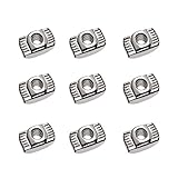 UKCOCO 100Pcs europäische Aluminium Strangpressteile Slim T-Mutter M3 Gewinde (M3x10x6)