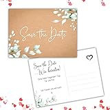 25 Save the Date Karten Hochzeit Wir heiraten Einladung Wedding Hochzeitsfeier Brautpaar Save the Date Postkarten H