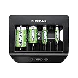 VARTA Universal Charger+, Ladegerät für Akkus in AA/AAA/9V und USB Geräte, Einzelschachtladung