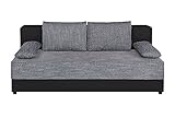 HUIJK Schlafsofa Boxspringsofa Sofa 140x200 grau schw