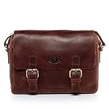 SID & VAIN Messenger Bag echt Leder Yale Schultertasche Umhängetasche Ledertasche Unisex b