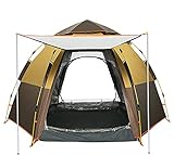 JeeKoudy Faltzelt 3-4 Personen Leichtes Zelt, Automatisches Camping-Pop-up-Zelt, für Strand-Camping, Wandern, Angeln, einfach aufzubauen und zu verpack