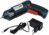 Akku Schrauber mit Magnet Trommel Bit Magazin einfacher Bit-Wechsel inkl. Ladeg