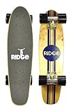 Ridge Retro Skateboard Mini Cruiser, schwarz, 22 Zoll, WPB-22