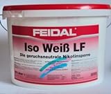 Feidal Iso Weiß LF, Nikotinsperre / 10 L/Isoliert Flecken (Fett, Ruß- u. Nikotinflecken) hochdeckend, Farbton Weiss,