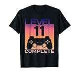 Level 11 Complete Geburtstag, 11 Jahre Gaming camouflage T-S