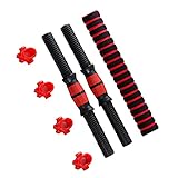 4YANG Kurzhantelstange, Allgemeines Kurzhantelzubehör Mit 40cm Pleuel, Kurzhantel-Griffset Mit Gewinde rutschfeste Hantelstangengriffe, Verwendet für Aerobic Fitness Zuhause Krafttraining 2