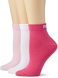 PUMA Quarter Damen Sneakers Socken 9er Set 9 Paar - Pink Lady: Größe: 35/38