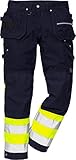 Fristads Kansas Workwear 114026 Arbeitshose Gr. 30W x 32L, Leicht sichtbares Gelb/Marineb