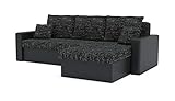 Ecksofa Zeus mit Schlaffunktion! Best ECKSOFA! Eckcouch mit Bettkasten! (Lawa 06 + Soft 11)