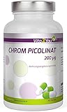 Chrom Picolinat 200µg - 365 Kapseln - Hochdosiert - Jahrespackung - Premium Q