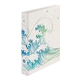 herlitz 50033416 Ringbuch maX.file, A4, 2-Ring-Mechanik, Motiv: GREENline Welle, 1 Stück