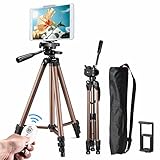 Tablet Stativ, Handy Stativ, Kamera Stativ, Bluetooth Selfie Stativ 3 in 1, Fernbedienung Kamera Stativ für iPhone Android Samsung und Kamera Stativb