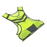 Hellery Sicherheit Reflektierende Weste mit LED Licht Und 360 Grad Now Winkelreflektierender Streifen Zum Laufen von Radsportarten - M 2