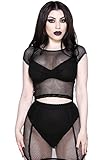Killstar Mesh T-Shirt - Wildchild Schwarz (XXXXL)