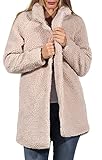 ONLY Damen Kurzmantel Aurelia Sherpa Coat 15209080 Cuban Sand L