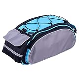 MPGIO Fahrrad 13L Kofferraumtasche Fahrradgepäckträger Gepäckträger Pannier Rücksitz Regal Tasche Handtasche mit Schultergurt Handtrage(Color:Light Blue)