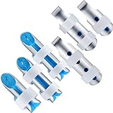 6 Stücke Finger Schienen Metall Finger Unterstützung Finger Stabilisator für Erwachsene und Kinder Finger Knöchel Gelenkfixierung, 3 Größen (Blau)