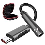 TITACUTE USB C zu 3.5mm Klinke Typ C Aux Adapter zu Kopfhörer Jack Audio Adapter kompatibel mit Samsung Galaxy S21 S20 FE Note 20 Ultra Huawei P40 P30 Pro OnePlus 9 Pro 8T Nord XIAOMI9 8 Pixel 3/2XL