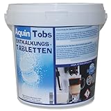 Universal-Entkalker | Entkalker Tabs | Für Kaffeevollautomaten, Dampfgarer, Bügelsysteme, Wasserkocher u. Heißwasserbereiter von AquinTobs (75 Stück - 1200 gramm)